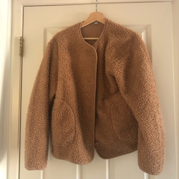 Uniqlo teddy jacket Clearance